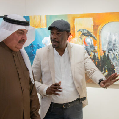 معرض ”تنوع“ للفنان السوداني ناجي لعوتة